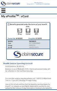 claimsecure help card